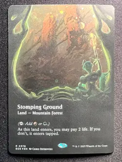 Stomping Ground (Borderless - Galaxy Foil) Edge of Eternities Foil MTG - Image 1