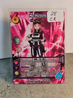MEI HATSUME #28 Crimson Rampage MHA CCG - My Hero Academia Card - GO BEYOND! - Image 1
