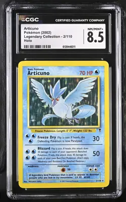 CGC 8.5 Articuno 2/110 Holo Legendary Collection Pokemon Card - Image 1