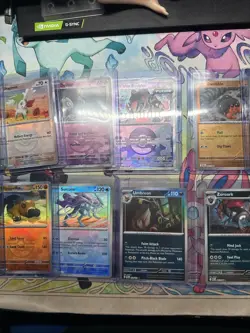 Pokemon 14 Card Lot Pokeball Bulk Prismatic Evolutions Black Bolt White Flare - Image 5