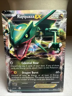 RAYQUAZA EX BW47 Black Star TIN PROMO Black & White HOLO Pokemon TCG card NM - Image 1