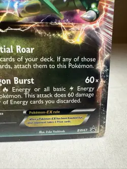 RAYQUAZA EX BW47 Black Star TIN PROMO Black & White HOLO Pokemon TCG card NM - Image 4