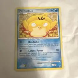 Pokemon Psyduck 87/127 Platinum Common Basic 60 HP Regular Water Card English - Image 1