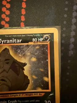 Pokemon Neo Destiny Shining Tyranitar Holo Card 113/105 - Image 5