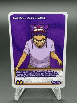 Pokedoodles Suspicious Card Vendor 94/90 - Secret Rare Card - Pokemon Fan Art - Image 1