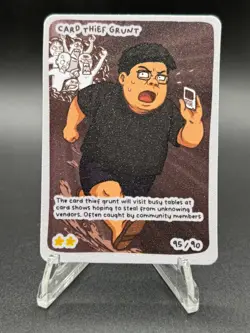 Pokedoodles Card Thief Grunt 95/90 - Secret Rare Card - Pokemon Fan Art - Image 2