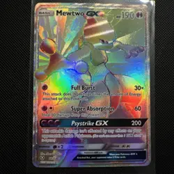 Pokemon TCG Mewtwo GX Secret Rare Shining Legends 76/73 Full Art Card - Image 1