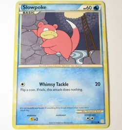 Slowpoke 81/123 HeartGold & SoulSilver Pokemon Card - Image 1