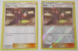 Koga's Trap 177/214 Unbroken Bonds Non & Reverse Holo 2 Pokemon Card x2 - Image 1