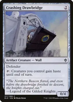 Crashing Drawbridge Throne of Eldraine LP MTG - Image 1