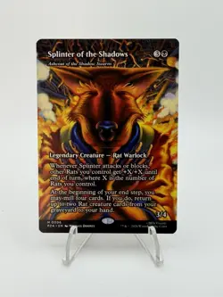 Splinter of the Shadows - Ashcoat of the Shadow Swarm (Borderless) MTG TMNT - Image 1