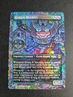 Krang & Shredder (Borderless Foil) Rare MTG Ninja Turtles - Image 1