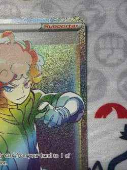 Bede 207/202 Sword & Shield NM Full Art Secret Rainbow Rare Pokemon Card - Image 3