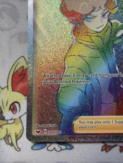 Bede 207/202 Sword & Shield NM Full Art Secret Rainbow Rare Pokemon Card - Image 5