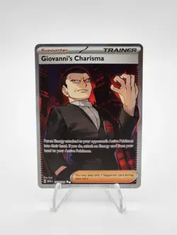 Giovanni's Charisma 197/165 Full Art SR Pokemon 151 English - Image 1