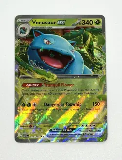 2023 Pokemon Scarlet & Violet 151 Double Rare Venusaur EX 3/165 - Image 1