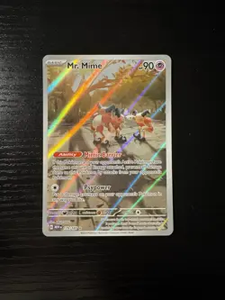 Pokemon TCG Mr. Mime 179/165 Scarlet & Violet Illustration Rare Card - Image 1