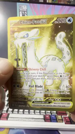 Pokemon TCG English Chien-Pao EX 274/193 Holo SV02: Paldea Evolved GOLD NM+ - Image 2