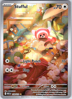 Stufful 154/132 Mega Evolution Full Art Ultra Rare Holo Pokemon Card NM - Image 3