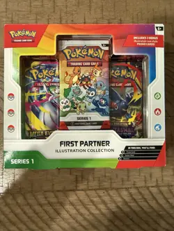 Pokemon TCG First Partner Illustration Collection Series 1 Box New Sealed - Image 1