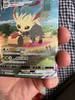Pokemon S-Chinese Sword & Shield Eevee Heroes CS4aC-166 HR Leafeon VMAX MINT - Image 5