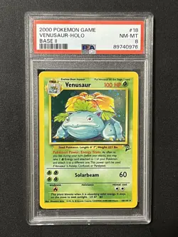 2000 Pokemon Game. Venusaur Holo. Base II. - Image 1
