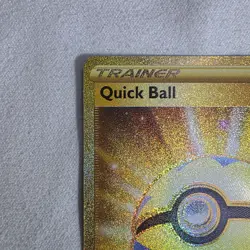 Quick Ball 216/202 Pokemon Sword & Shield Base Set Gold Holo Secret Rare NM - Image 4