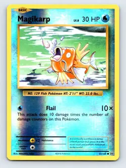 2016 Pokemon XY Evolutions MAGIKARP 33/108 Reverse Holo - Image 1