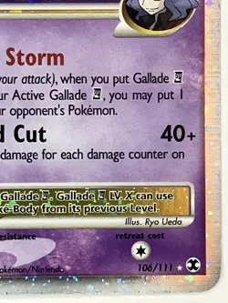 Gallade E4 Lv.X MP 106/111 Rising Rivals Pokemon TCG Holo - Image 4