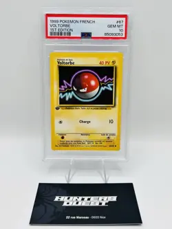 PSA 10 1999 Pokemon FR 1st Edition set de base Voltorbe 67/102 GEM MINT - Image 1
