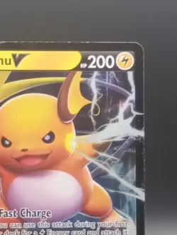 Pokemon TCG - Holofoil Raichu V Ultra Rare 045/172 NM SWSH09 - Image 3