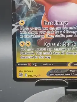 Pokemon TCG - Holofoil Raichu V Ultra Rare 045/172 NM SWSH09 - Image 4