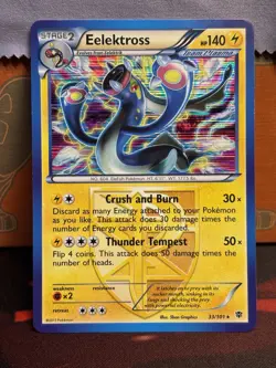 Eelektross 33/101 Plasma Blast Holo Rare Pokemon TCG 2013 - Image 1