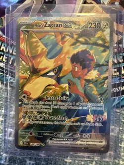Pokemon TCG Hop's Zacian ex 186/159 SV09 Special Illustration Rare Holo Full Art - Image 1