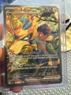 Pokemon TCG Hop's Zacian ex 186/159 SV09 Special Illustration Rare Holo Full Art - Image 4
