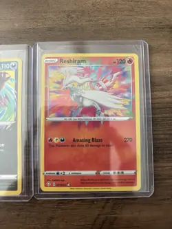 Pokemon Shining Fates Amazing Rare Yveltal 046/072 & Reshiram 017/072 Lot - Image 3