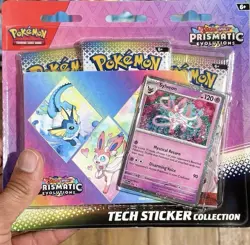 Pokemon TCG Scarlet Violet Prismatic Evolution Tech Sticker Collection Multiples - Image 1