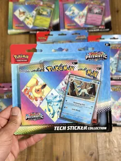 Pokemon TCG Scarlet Violet Prismatic Evolution Tech Sticker Collection Multiples - Image 2