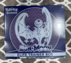 Pokemon Sun and Moon Base Set ETB Lunala Elite Trainer Box 728192530920 - Image 1