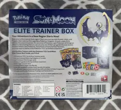Pokemon Sun and Moon Base Set ETB Lunala Elite Trainer Box 728192530920 - Image 2