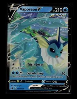 Vaporeon V SWSH150 Promo SWSH Black Star Pokemon Near Mint - Image 1