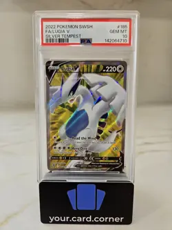 Pokemon Lugia V Sword & Shield: Silver Tempest 185/195 Full Art PSA 10 Gem Mint - Image 3