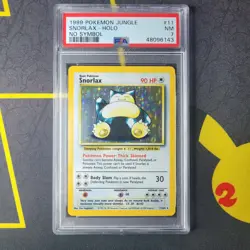 Snorlax 11/64 Jungle Holo Rare No Symbol Error PSA 7 NM Pokemon TCG WOTC - Image 1