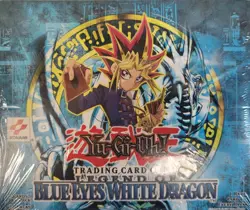 2002 Yu-Gi-Oh! Legend Of Blue-Eyes White Dragon Booster Box ENG Square Logo - Image 1