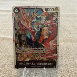 Mr.2.Bon.Kurei Bentham Foil OP14-091 The Azure Sea's Seven One Piece - Image 1