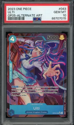 2023 PSA 10 One Piece Awakening Of The New Era Ulti Alternate Art OP05-043 Card - Image 1