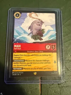 Disney Lorcana Maui Half-Shark Azurite Sea Legendary 124/20 - Image 1