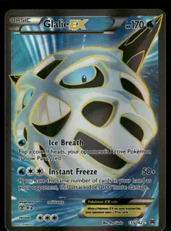 Pokemon Cards Glalie EX 155/162 BREAKthrough Rare Ultra NM - Image 1