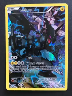 Zekrom XY76 XY PROMO RARE HOLO Pokemon Card FULL ART Shiny Near Mint - Image 1