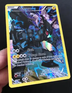 Zekrom XY76 XY PROMO RARE HOLO Pokemon Card FULL ART Shiny Near Mint - Image 3
